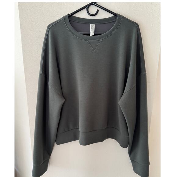 ✨Spanx AirEssentials Sweatshirt | 1XL | Olive Green - Picture 2 of 6